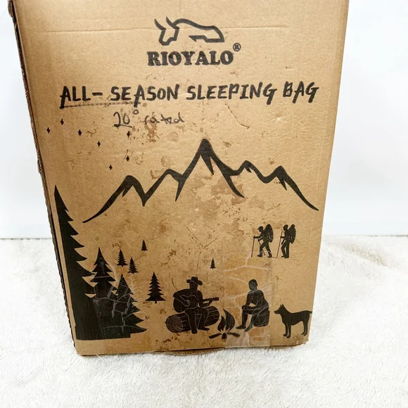 0 Degree Winter Sleeping Bags Adults Camping 450GSM Temp Range 5F–32F Rioyalo